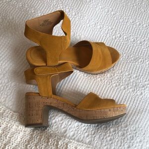 Crown Vintage Yellow Suede Sandal
